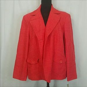 TALBOTS Orange Blazer NWT Size 22W